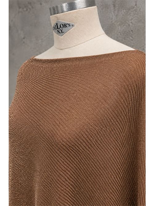 mantella asimmetrica lurex KONTATTO | 3M2050CCACAO
