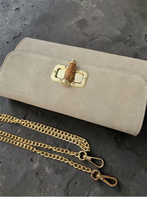 Clutch bamboo suede SETTEBÌ | B175COLONIALE