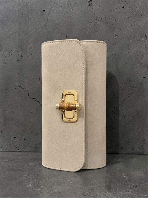 Clutch bamboo suede SETTEBÌ | B175COLONIALE