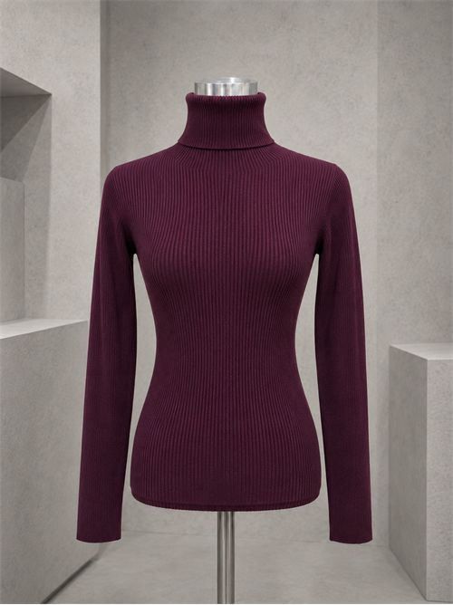 dolcevita costine viscosa KONTATTO | 3M0117BURGUNDY