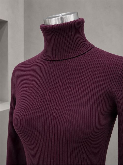 dolcevita costine viscosa KONTATTO | 3M0117BURGUNDY