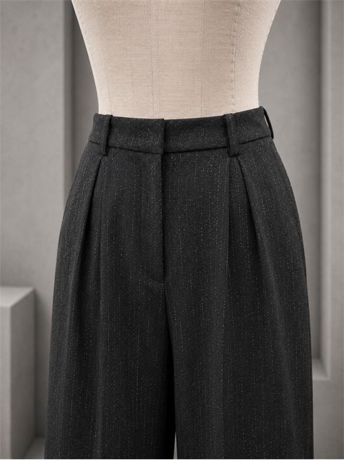 Completo gessato lurex KONTATTO | CO230FNERO