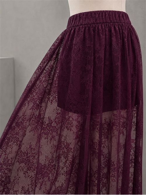 Gonna pizzo con shorts KONTATTO | MR5012CBURGUNDY