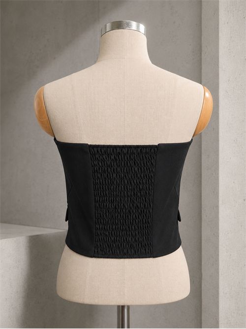 Bustier bottoni KONTATTO | NH327NNERO