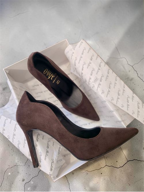 Décolleté suede wave OVYÈ | S010CIOCCOLATO