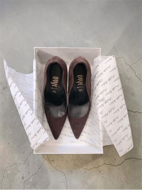 Décolleté suede wave OVYÈ | S010CIOCCOLATO