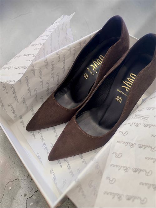 Décolleté suede wave OVYÈ | S010CIOCCOLATO
