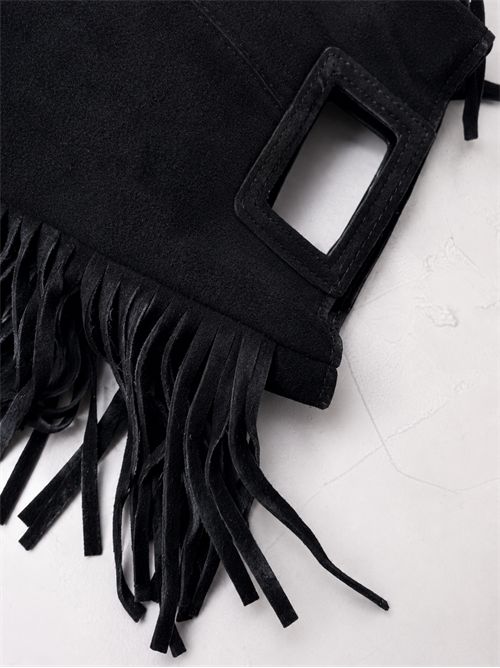 Borsa frange suede classic SETTEBÌ | B188NERO