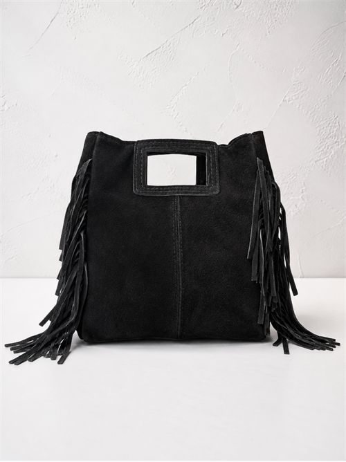 Borsa frange suede classic SETTEBÌ | B188NERO