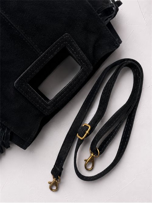 Borsa frange suede classic SETTEBÌ | B188NERO