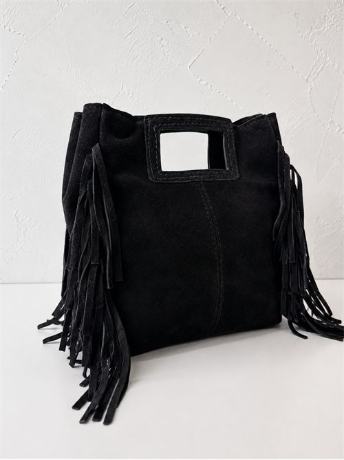 Borsa frange suede classic SETTEBÌ | B188NERO