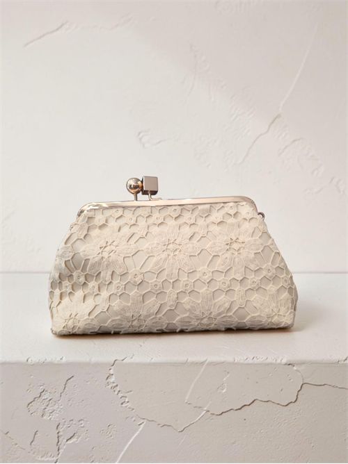 Clutch macramè SETTEBÌ | B200CREMA