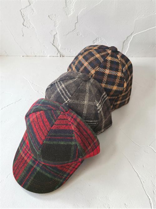cappello check SETTEBÌ | CAP05ROSSO