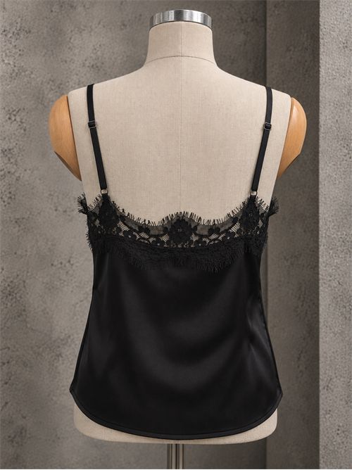 Top lingerie in raso KONTATTO | B825FNERO