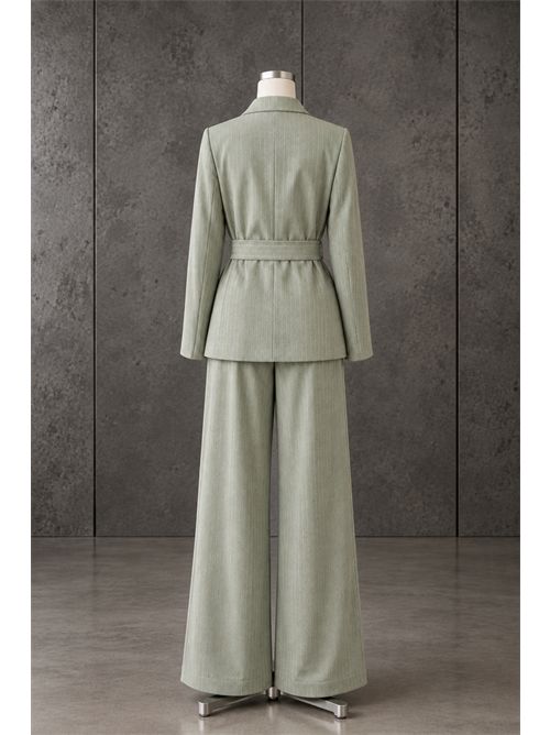Tailleur kiimono gessato micropaillettes KONTATTO | MA6013CSALVIA