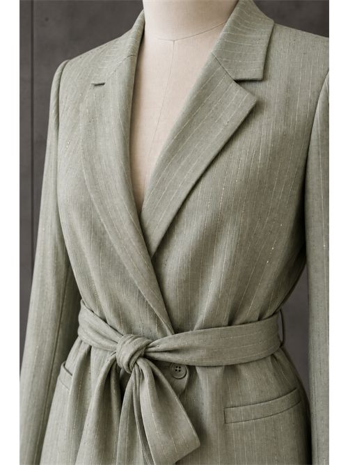 Tailleur kiimono gessato micropaillettes KONTATTO | MA6013CSALVIA