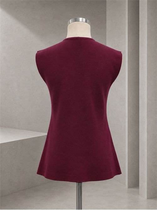 top peplum in maglina KONTATTO | 3M1843CBURGUNDY