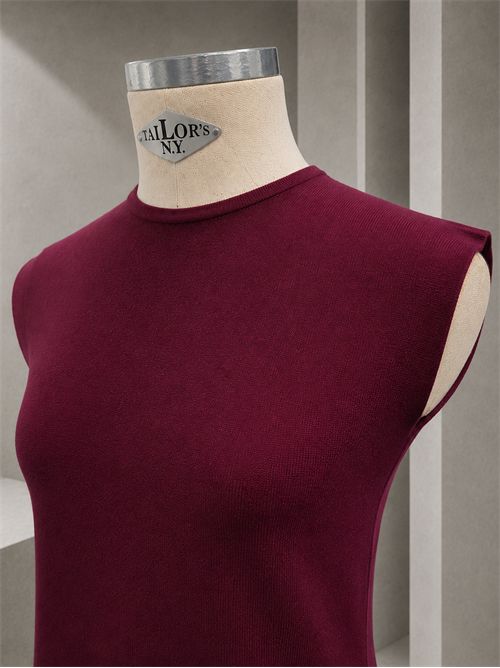 top peplum in maglina KONTATTO | 3M1843CBURGUNDY