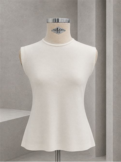 top peplum in maglina KONTATTO | 3M1843CPANNA