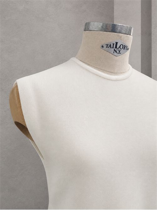 top peplum in maglina KONTATTO | 3M1843CPANNA