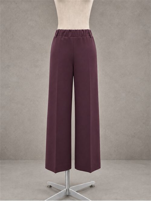 Pantalone palazzo easy on punto milano KONTATTO | CO2006CBURGUNDY