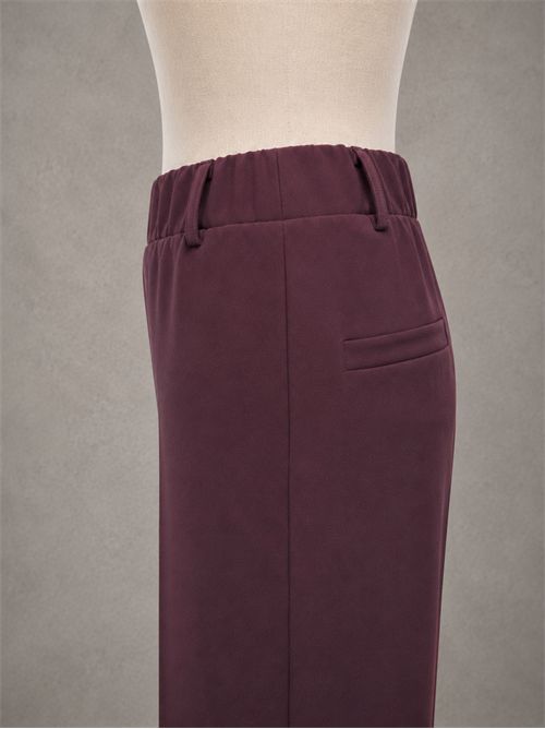 Pantalone palazzo easy on punto milano KONTATTO | CO2006CBURGUNDY