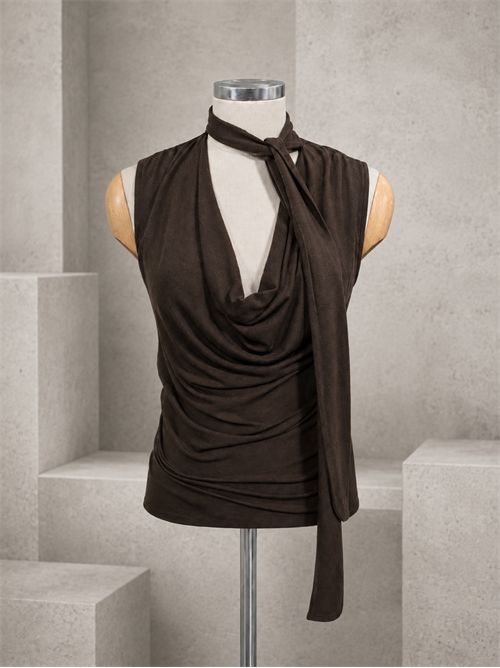top foulard misto lana KONTATTO | MR7006CCIOCCOLATO