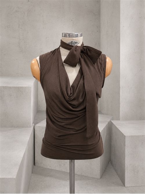 top foulard misto lana KONTATTO | MR7006CCIOCCOLATO