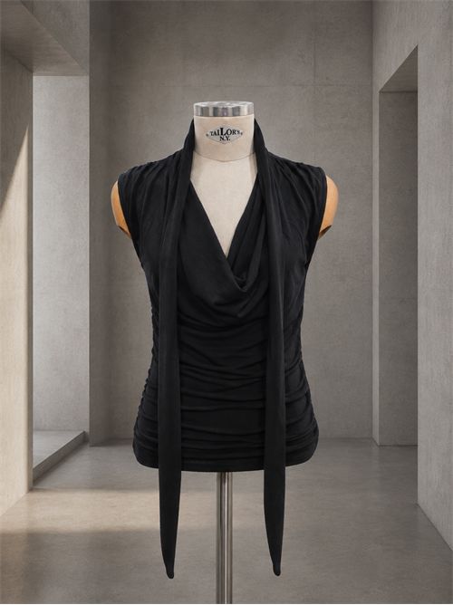 top foulard misto lana KONTATTO | MR7006CNERO