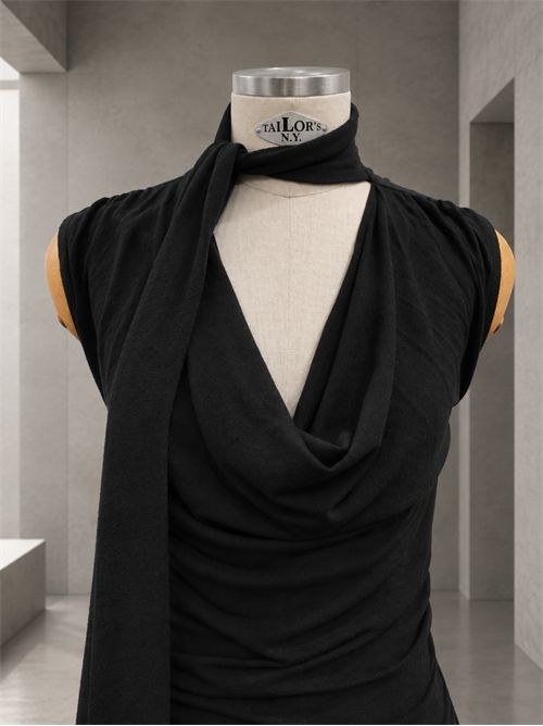top foulard misto lana KONTATTO | MR7006CNERO