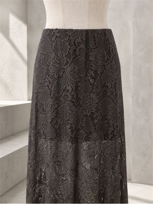 Gonna macramè KONTATTO | ST307CCIOCCOLATO