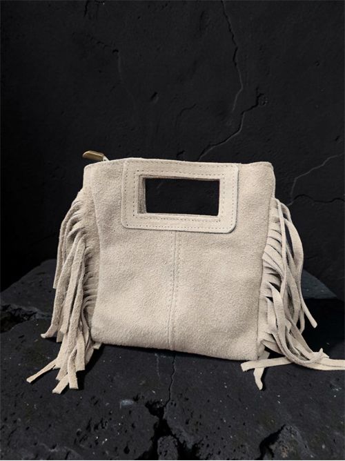 Mini bag suede con frange SETTEBÌ | B180CAPPUCCINO
