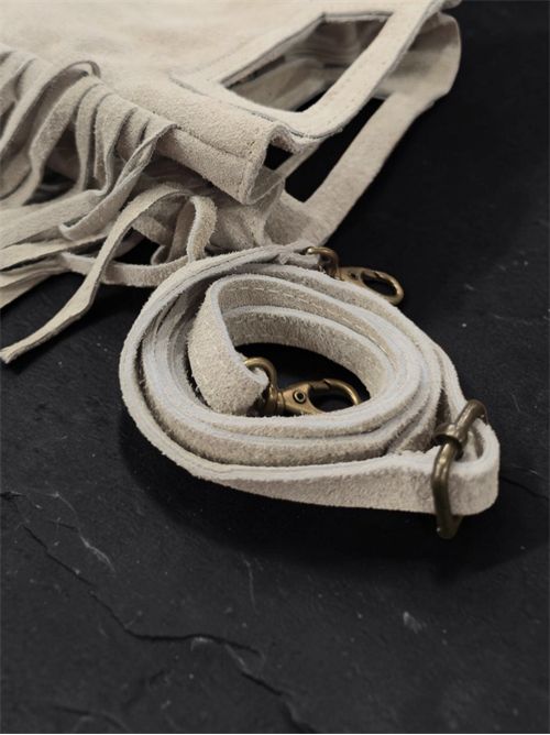 Mini bag suede con frange SETTEBÌ | B180CAPPUCCINO