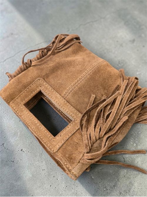 Mini bag suede con frange SETTEBÌ | B180CUOIO