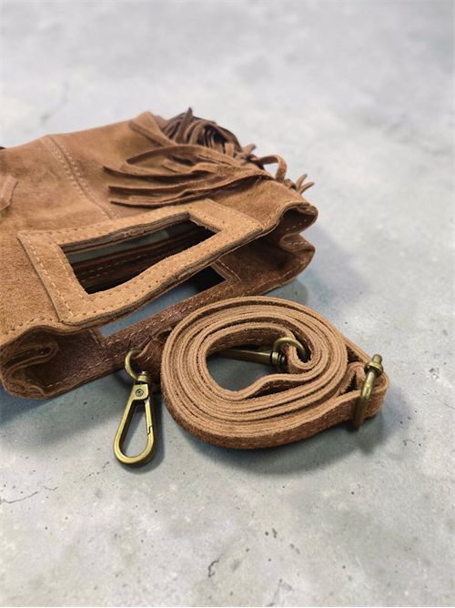 Mini bag suede con frange SETTEBÌ | B180CUOIO
