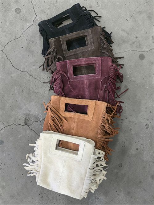 Mini bag suede con frange SETTEBÌ | B180CUOIO