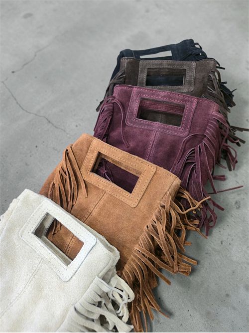 Mini bag suede con frange SETTEBÌ | B180ESPRESSO