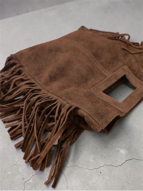 borsa frange suede SETTEBÌ | B188CIOCCOLATO