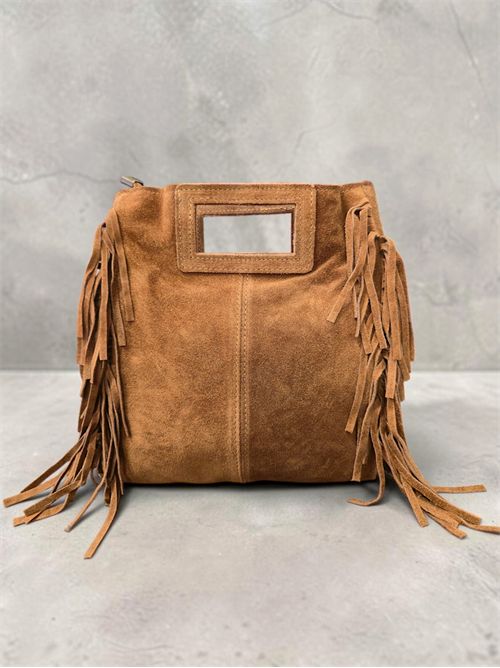 borsa frange suede SETTEBÌ | B188CUOIO