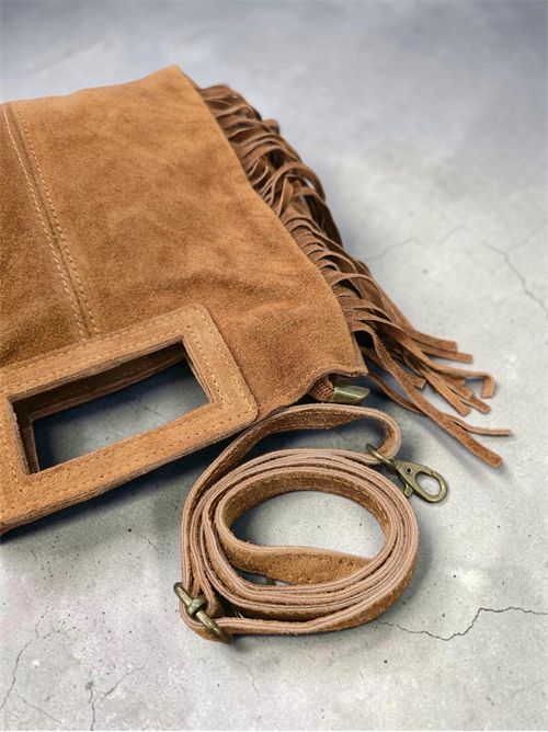 borsa frange suede SETTEBÌ | B188CUOIO