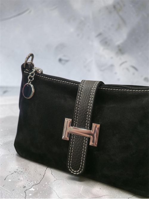 Borsa H nineties suede SETTEBÌ | B189NERO