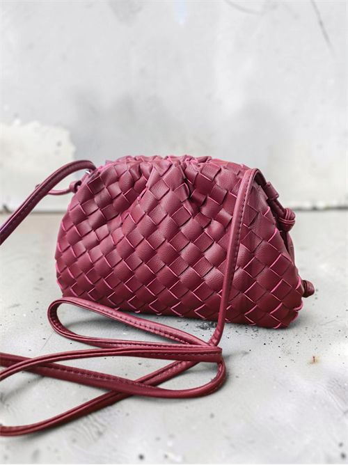 mini pouch bag intreccio vegan SETTEBÌ | B217BURGUNDY